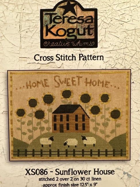 Sunflower House - Cross Stitch Pattern - Image 1