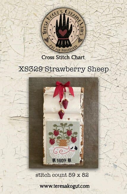 Strawberry Sheep - Cross Stitch Pattern - Image 1