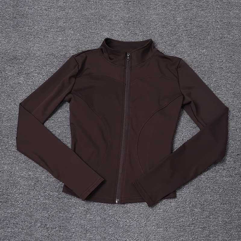 Women Sport Jacket Long Sleeve Shirt Workout Coat Gym Training Clothing Yoga Sportswear - AliExpress - Image 1