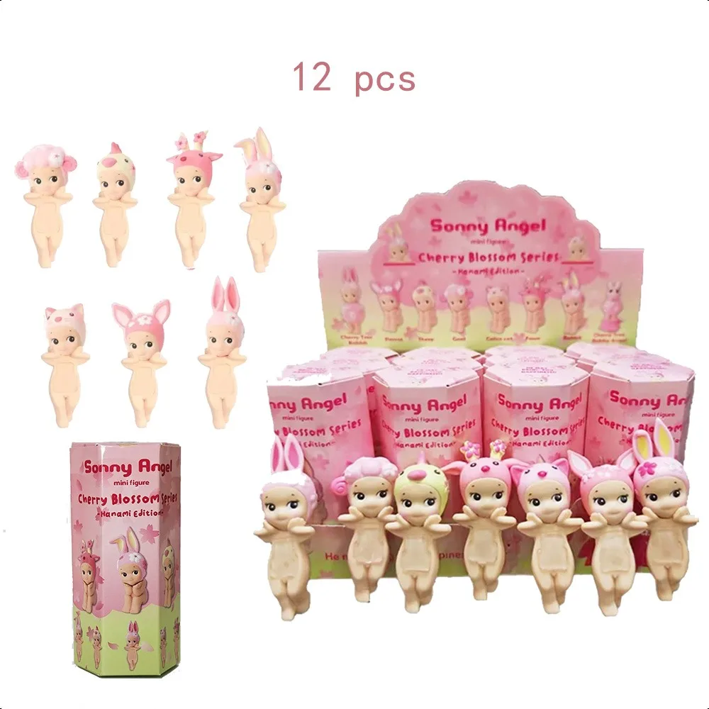 Original Cherry Blossom Sonny Angel Hippers Standing Posture Series Anime Figures Office Car Decor Collection Gifts Generation - AliExpress - Image 1