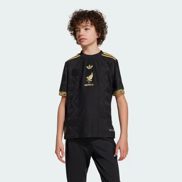 Mexico 25 Gold Jersey Kids - Image 1