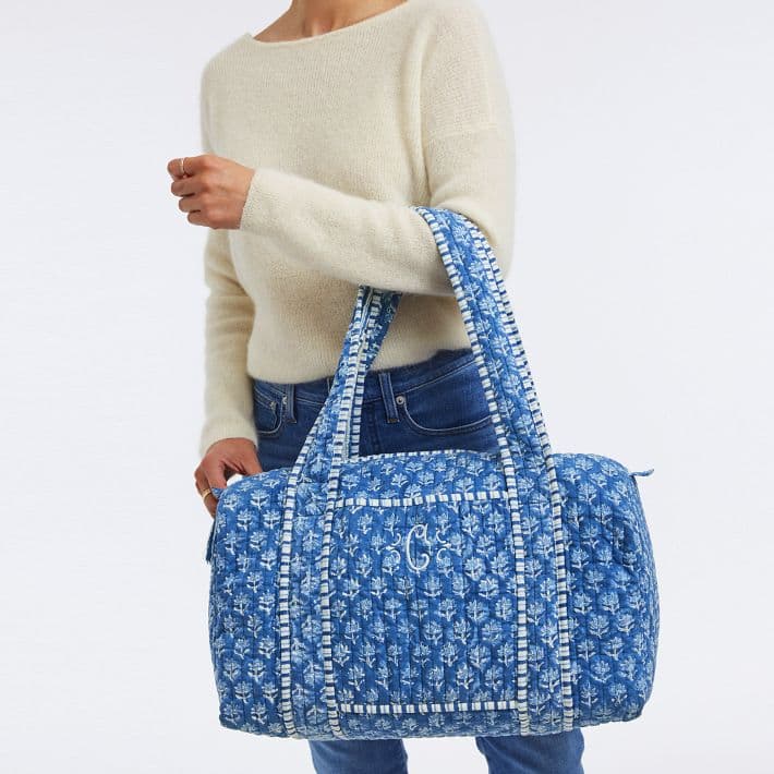Block Print Quilted Overnighter - Image 1
