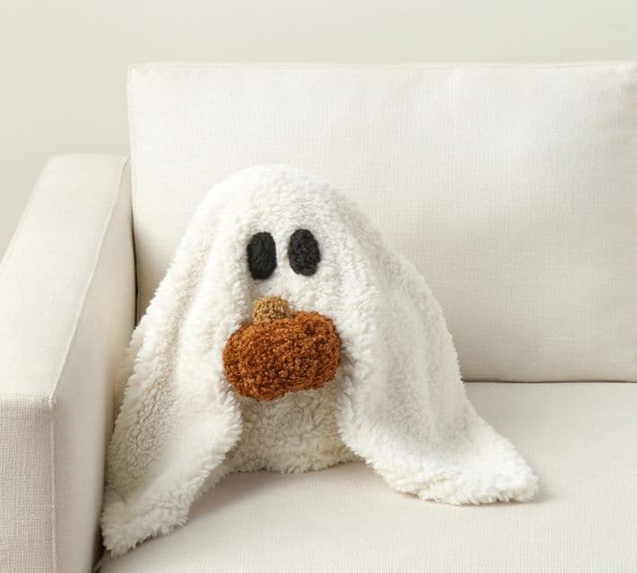 Gus the Ghost with Pumpkin Pillow - Image 1