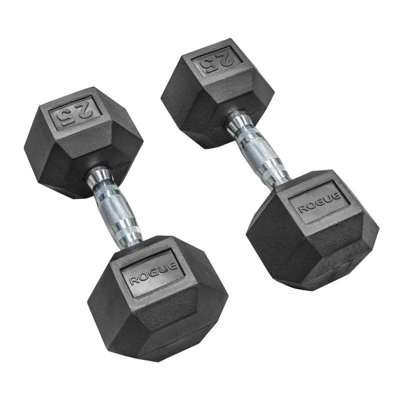 Rogue Rubber Hex Dumbbell Set