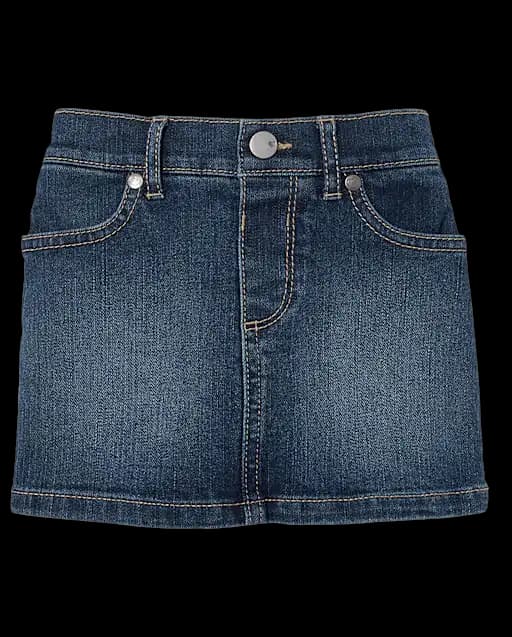 Baby And Toddler Girls Denim Skort - Denim - Image 1