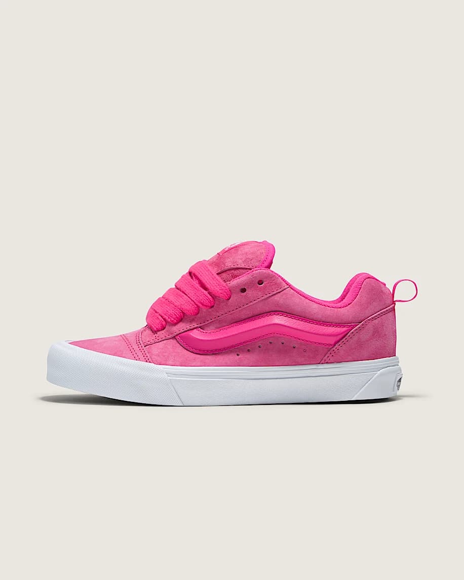 Knu Skool Suede Shoe in Pink Glo | Vans - Image 1