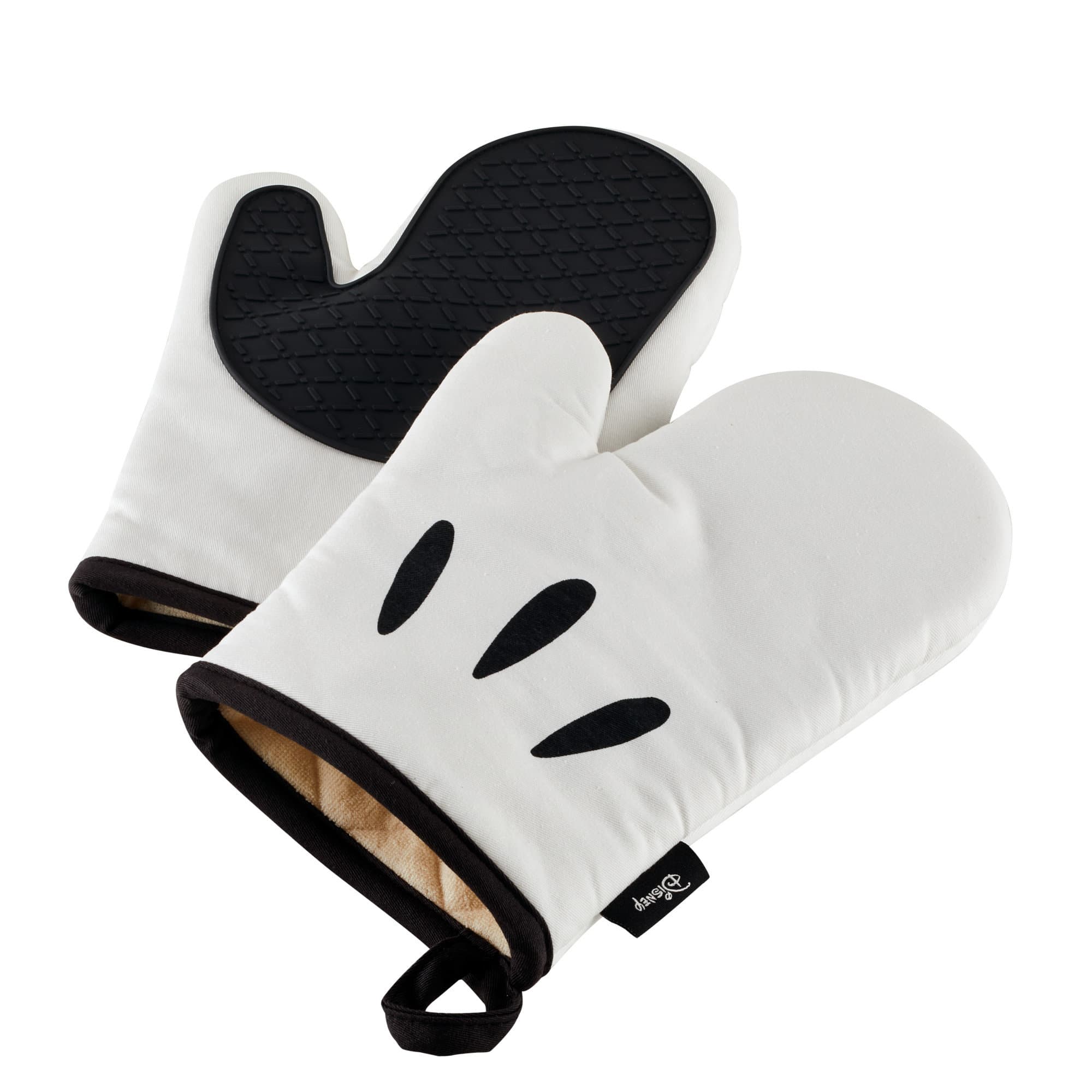 Disney Home Monochrome Oven Mitt Set, 2 Piece, White - Image 1