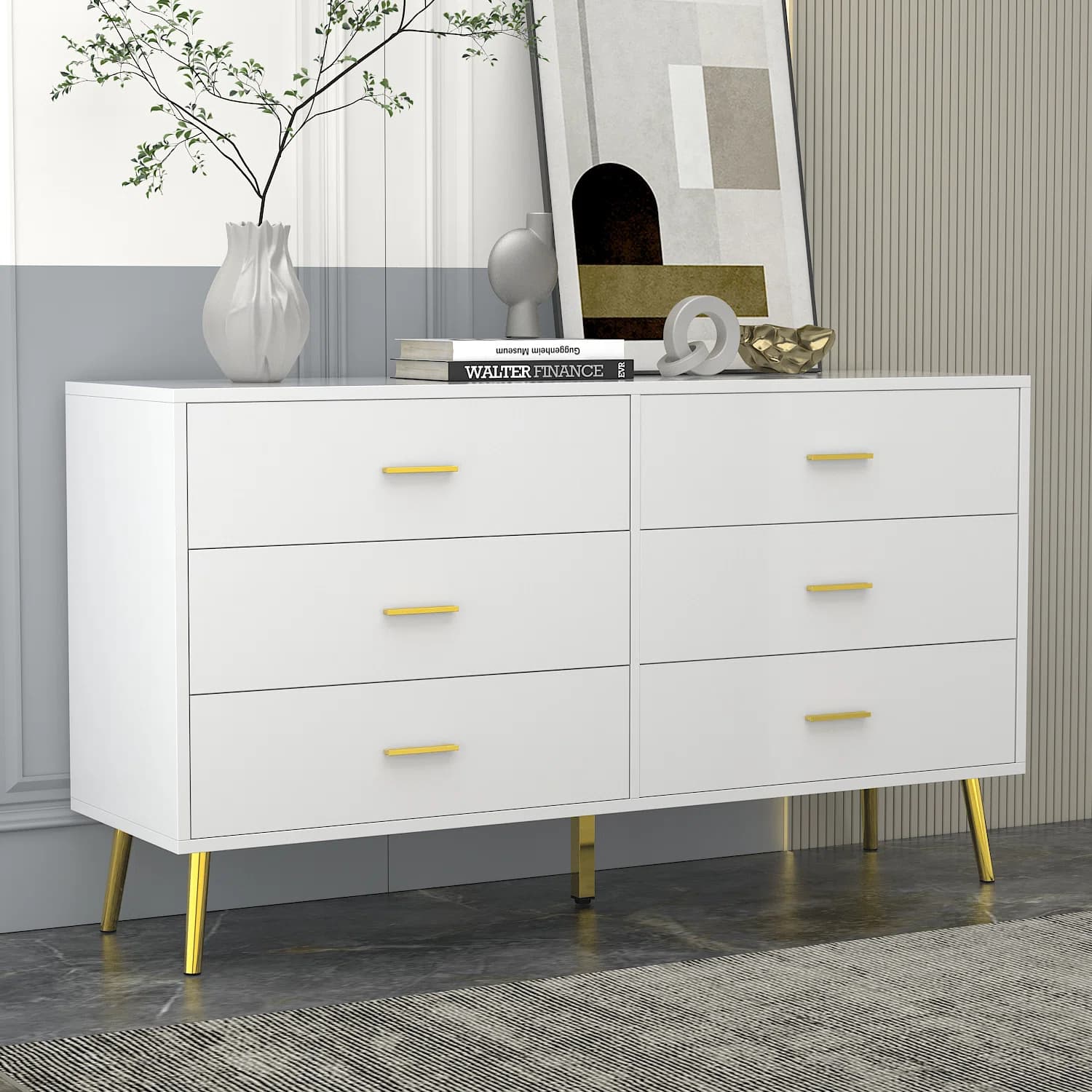 Hoschton 6 Drawer 47.2'' W Double Dresser - Image 1