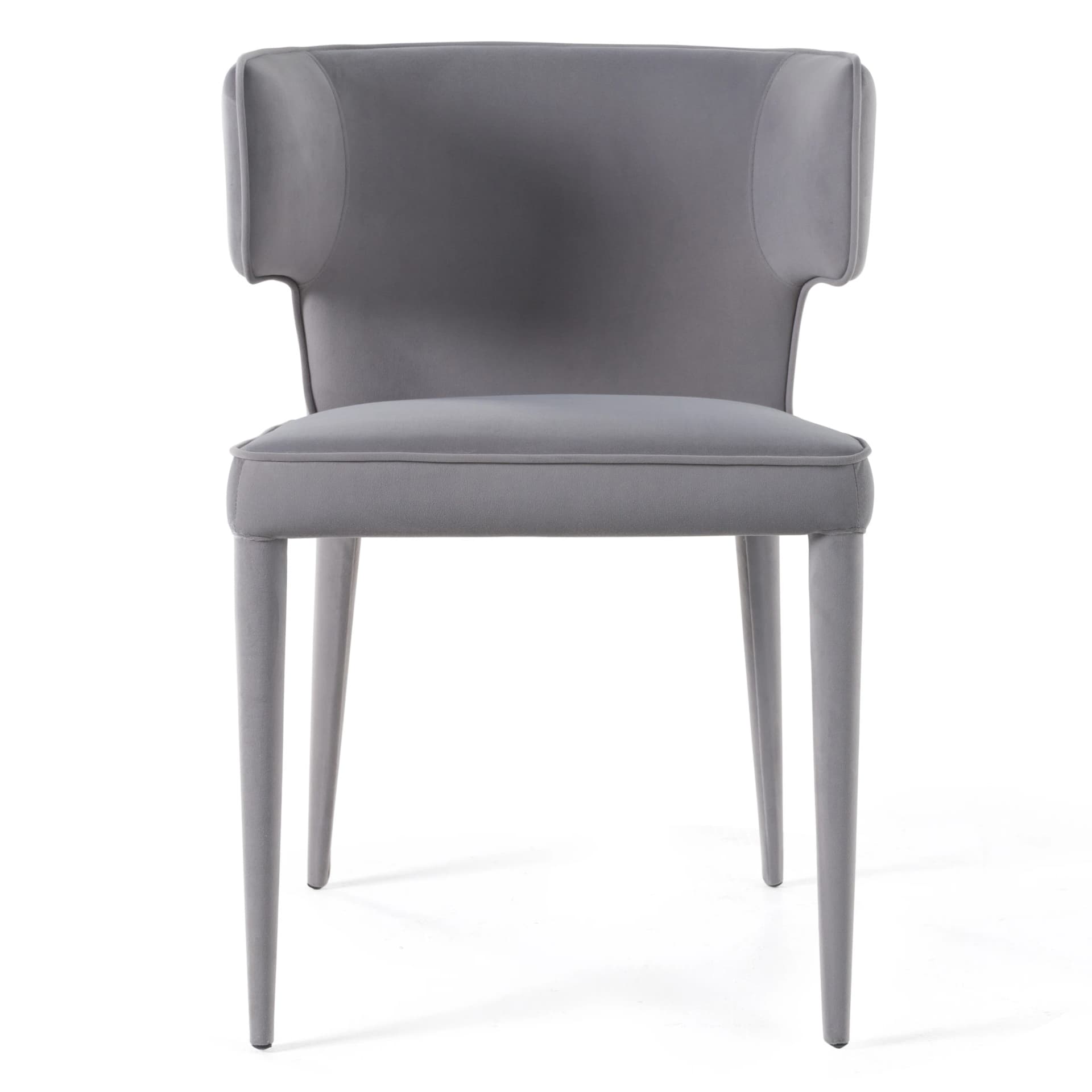 Oradell Velvet Upholstered Wingback Side Chair - Image 1