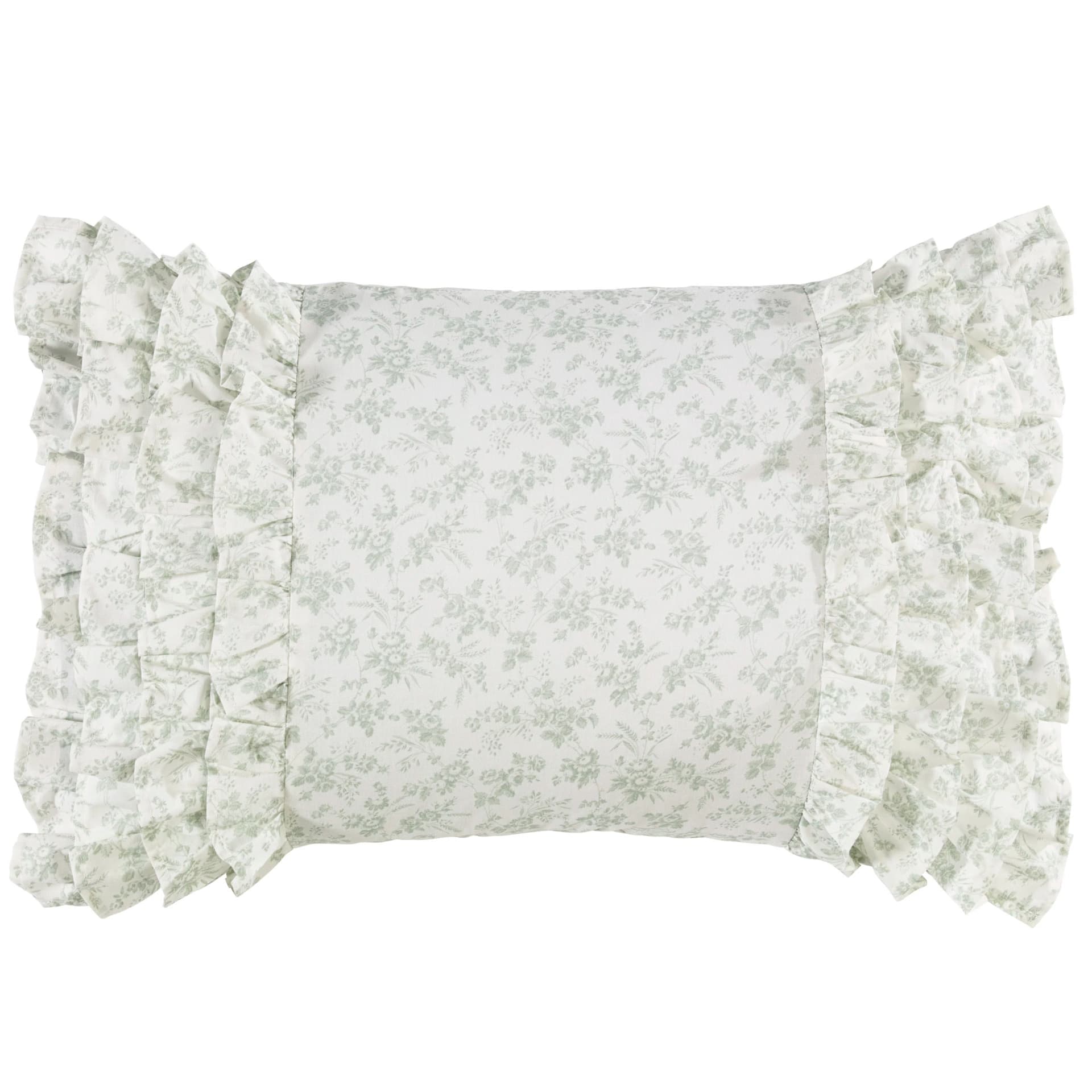 Laura Ashley Harper Green Cotton Throw Pillow & Reviews | Wayfair - Image 1