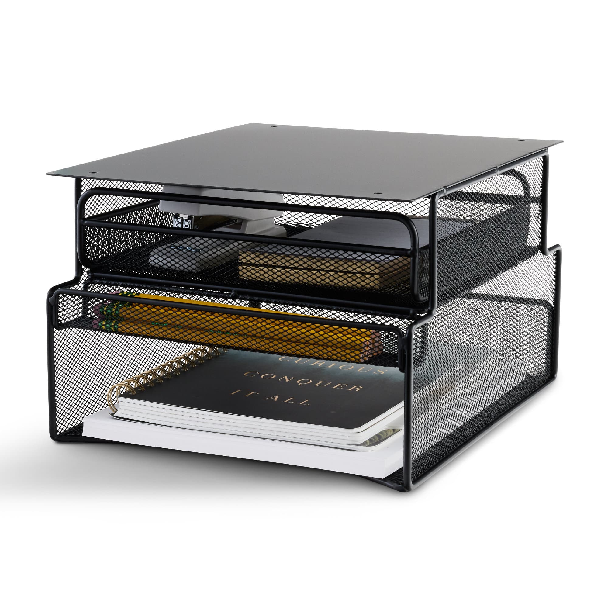 Safco Onyx Mesh Desk Storage