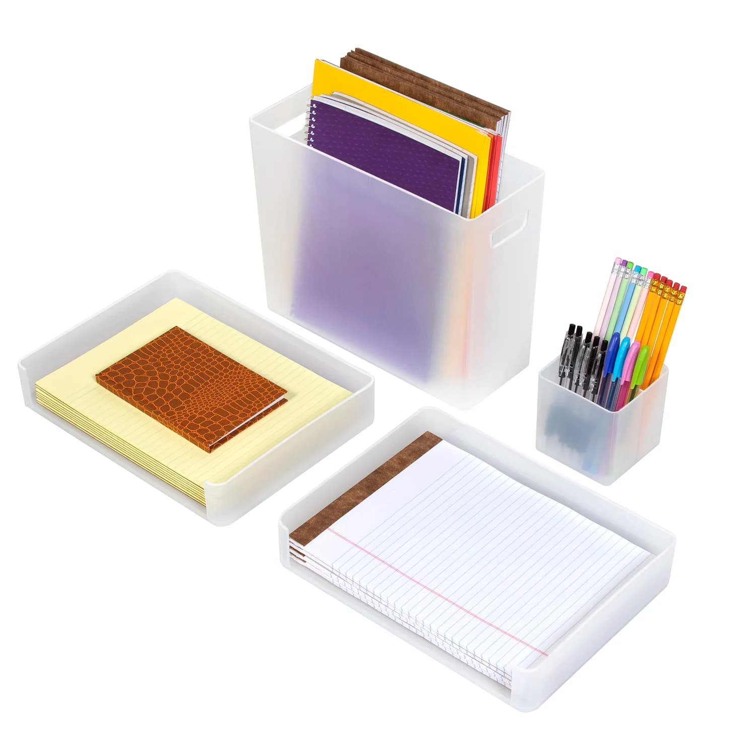 Sorbus Acrylic Desk Organizer Set