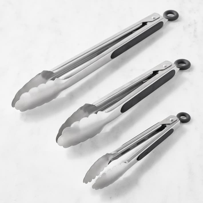 Open Kitchen by Williams Sonoma Stainless-Steel Locking Tongs - Image 1