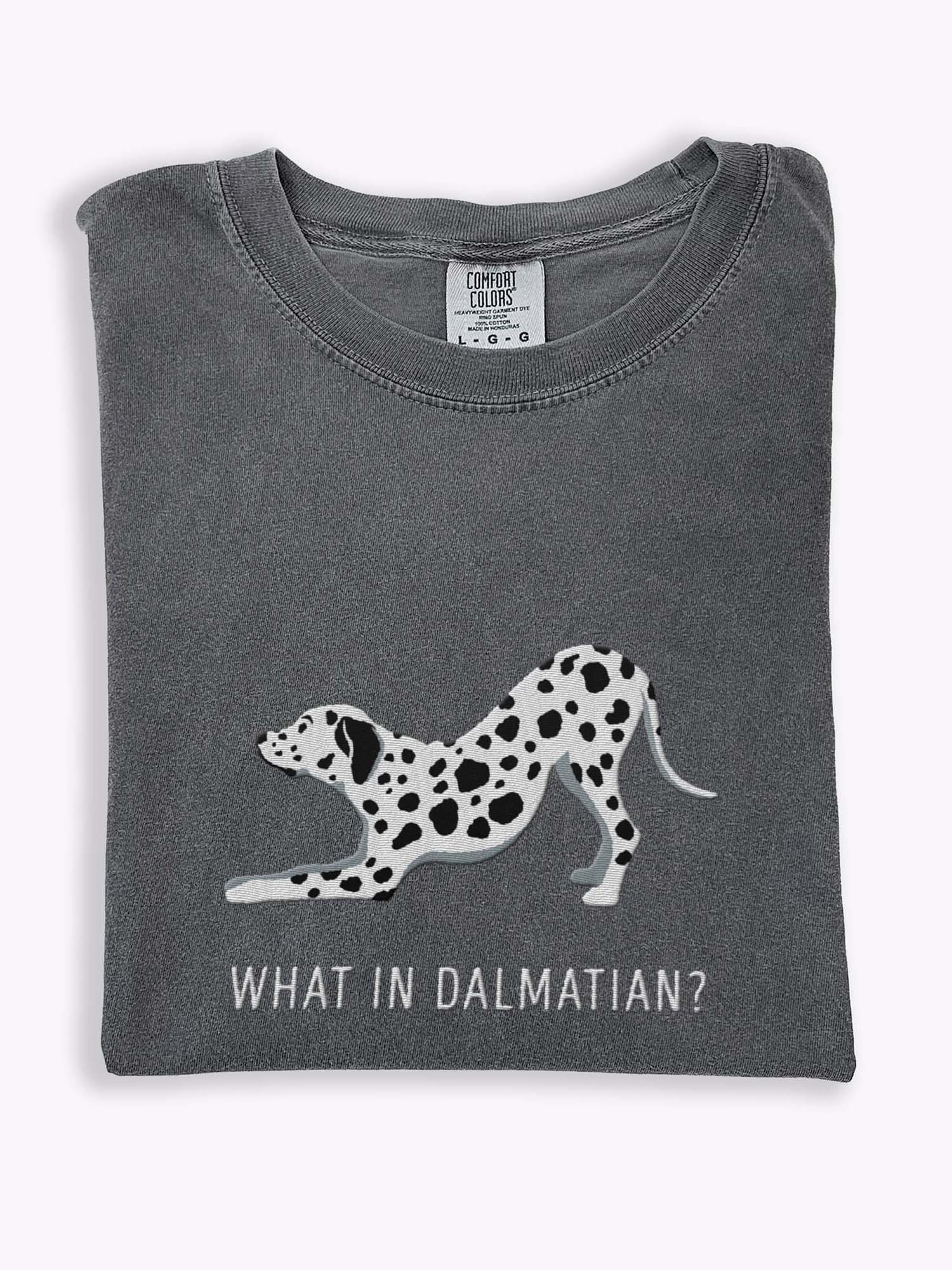 What in Dalmatian? T-Shirt(Embroidered) of a Dalmatian - Image 1
