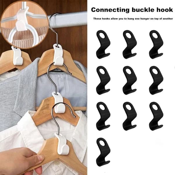 【🔥The best closet helper】Space-Saving Clothes Hanger Connector Hooks - Image 1