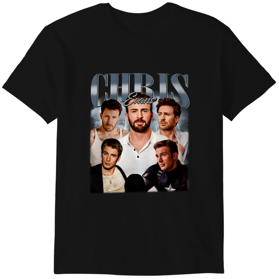 Limited Chris Evans Vintage Shirt, Gift For Woman and Man Unisex T-Shirt sold by Perfect Stoddard | SKU 3623156 | Printerval UK - Image 1