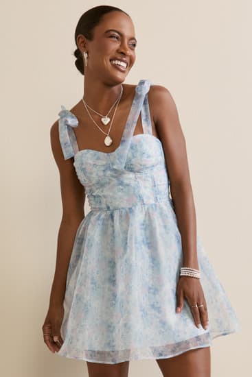 Jackie Floral Corset Mini Dress - Image 1