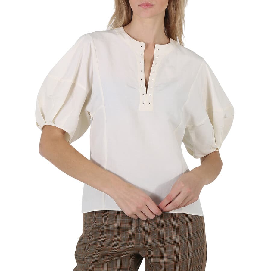 Chloe Puff-Sleeve Blouse