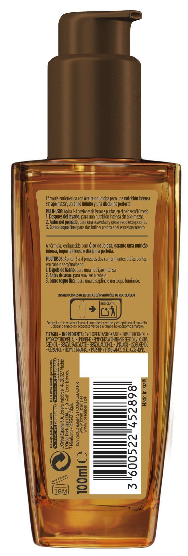 ELVIVE Aceite Extraordinario Cabello Seco - Image 1