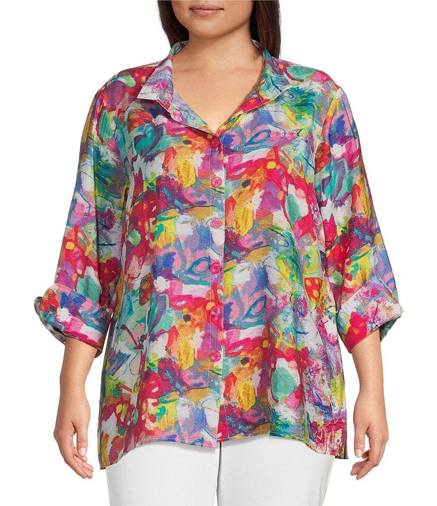 Ali Miles Wire Collar Blouse