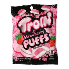 trolli strawberry puffs 4oz candy bag - Image 1