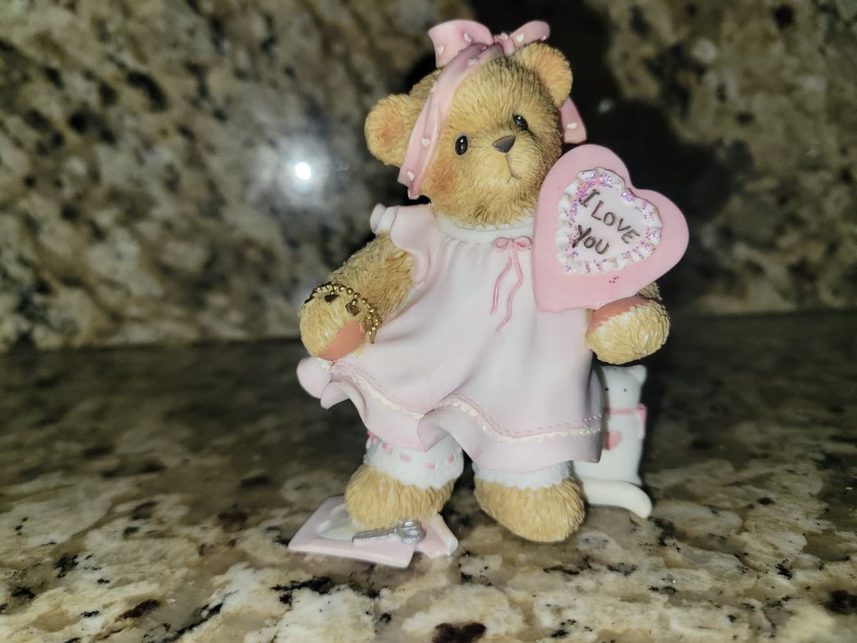 Cherished Teddies “We’ve Pieced Together A Perfect Love” I Love You Figurine - Image 1