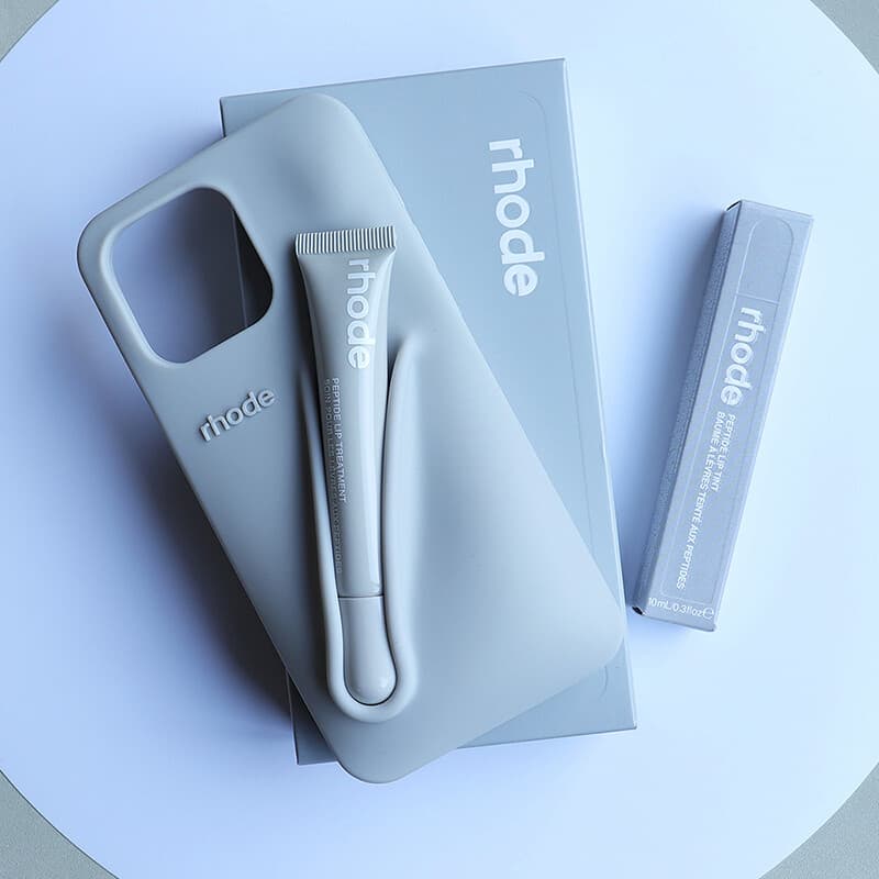 Rhode Lip-tint Silicon Phone Cases WITH Lipgloss -iPhone 15 Pro Max - Image 1