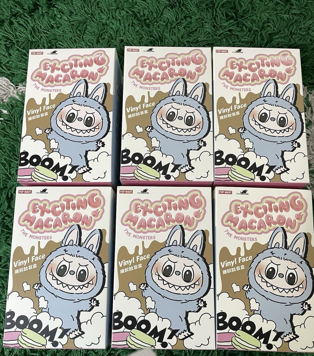 100% AUTHENTIC Labubu The Monsters Exciting Macaron SINGLE Pop now ALL COLORS - Image 1