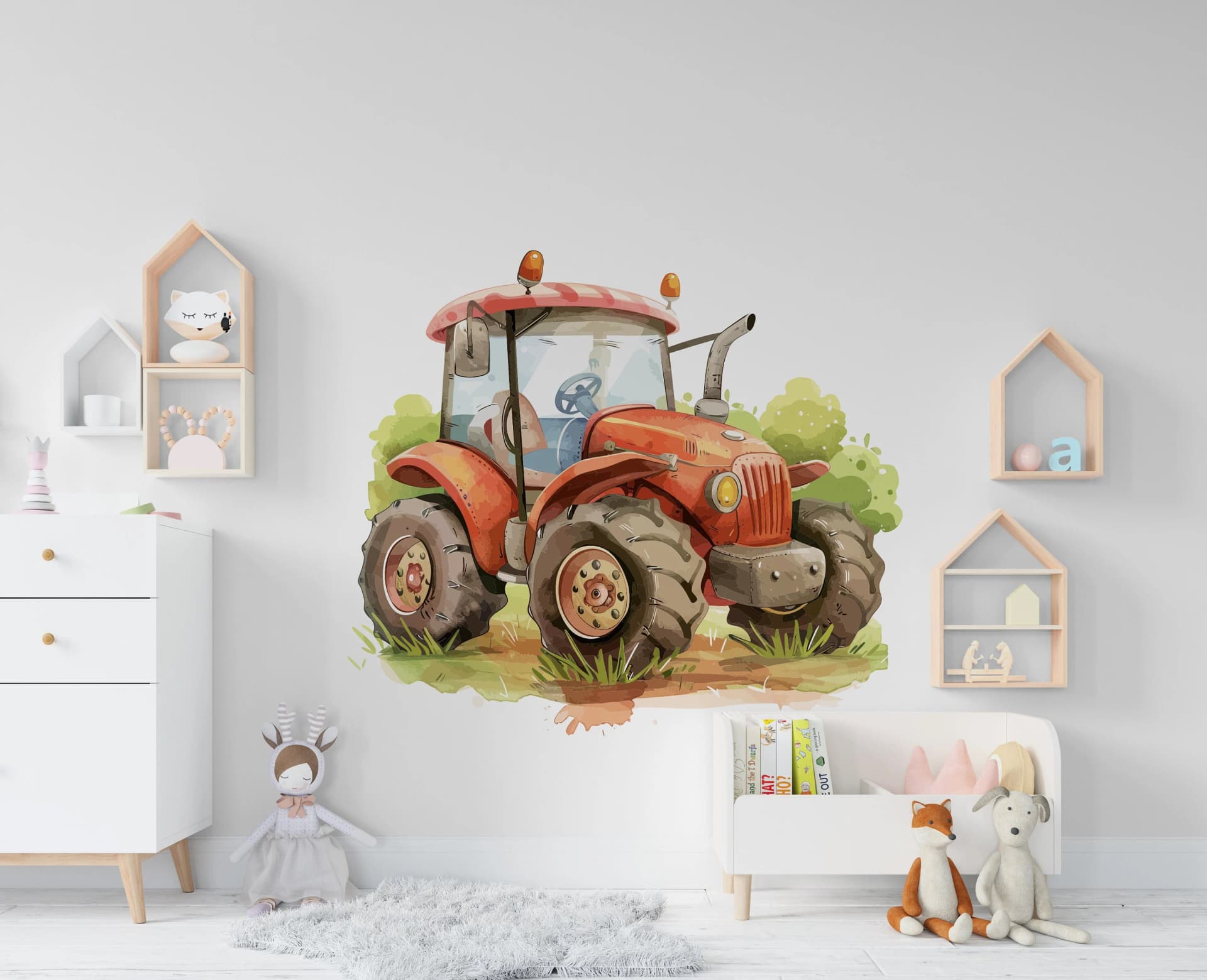Tractor Wall Decal Farm Wall Decor Tractor Farm wall Decal Farmer Gift Wall Decal Decal Vinyl Wall Sticker Room 269RS - Image 1