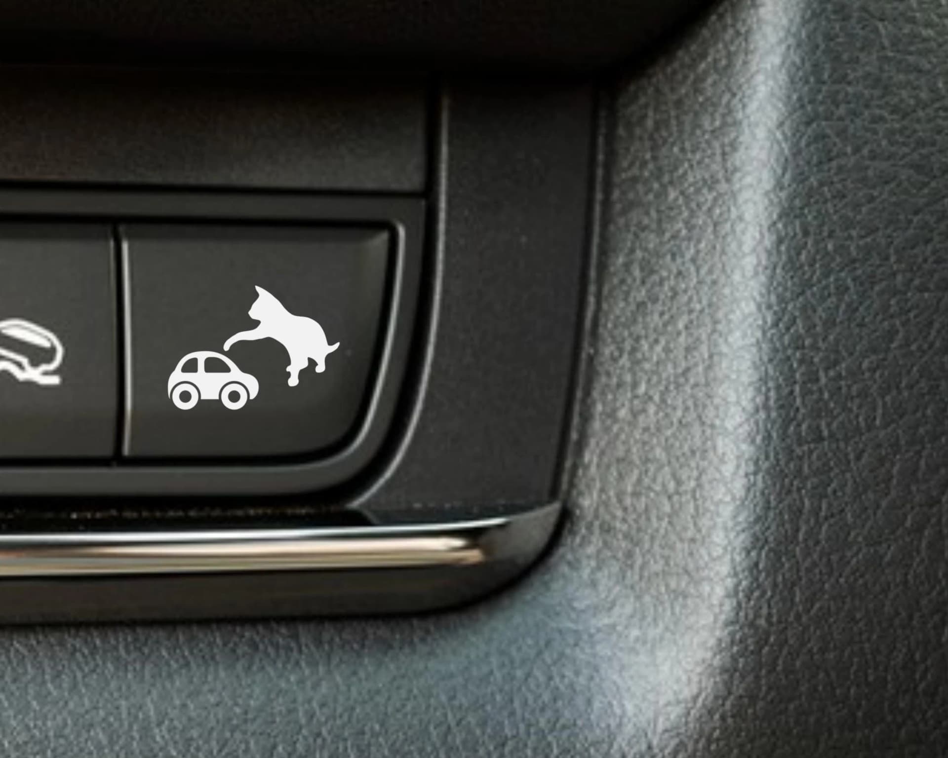 Cat Bonk, Car Blank Button decal, Car sticker - Image 1