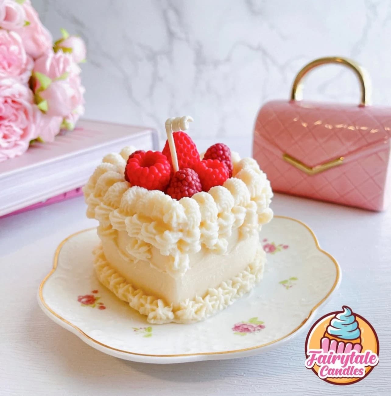 Berries Cake Candle, Gift For Her, Dessert Candles, Food Candle, Kawaii Candle, Fake Cake, Cute & Unique Birthday Gift, Natural Soy Wax - Image 1