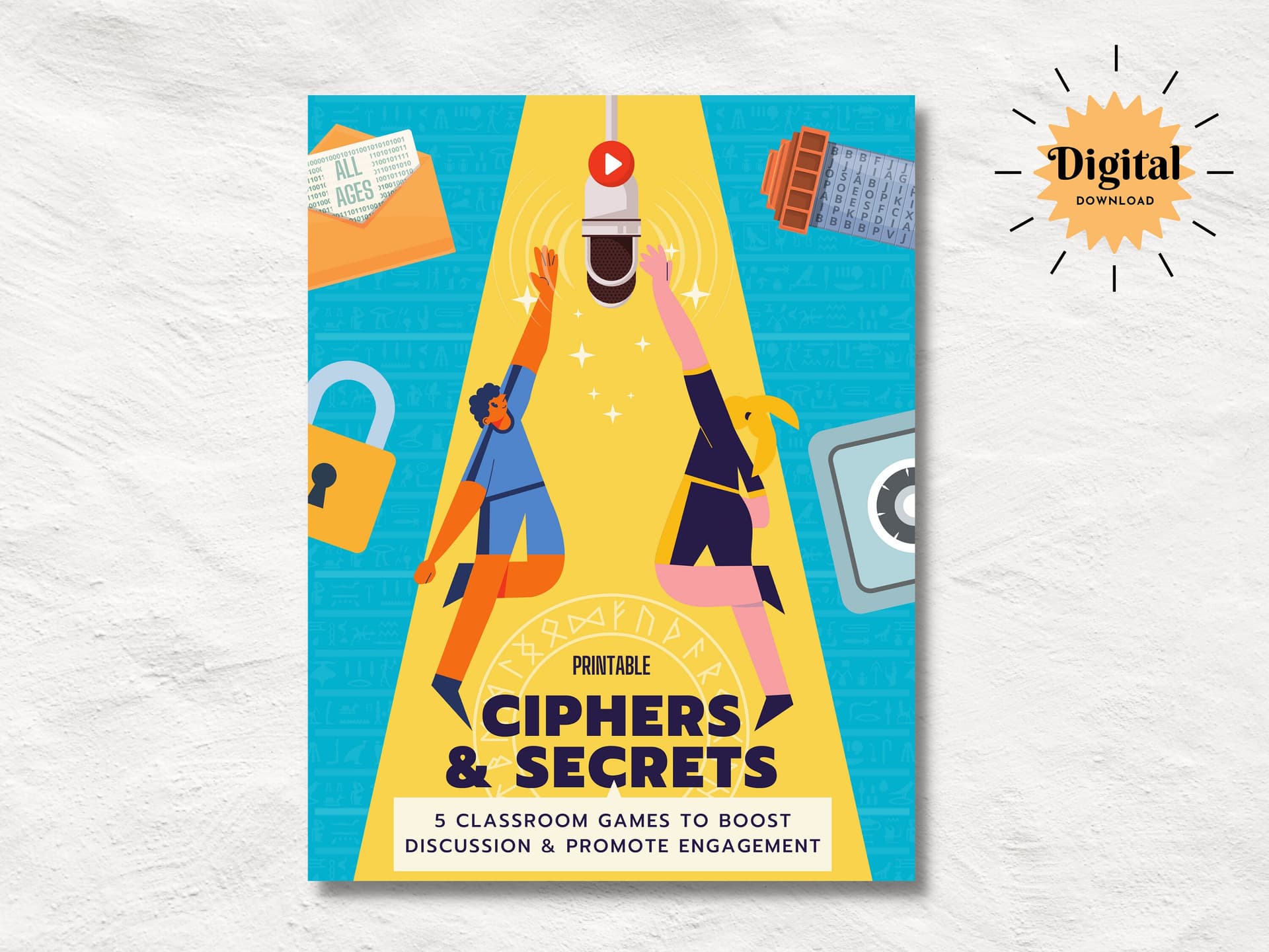 Classroom Discussion Games Bundle | Elementary, Middle, and High School Games to Boost Engagement and Learning | DIY Printable Escape Room - Image 1