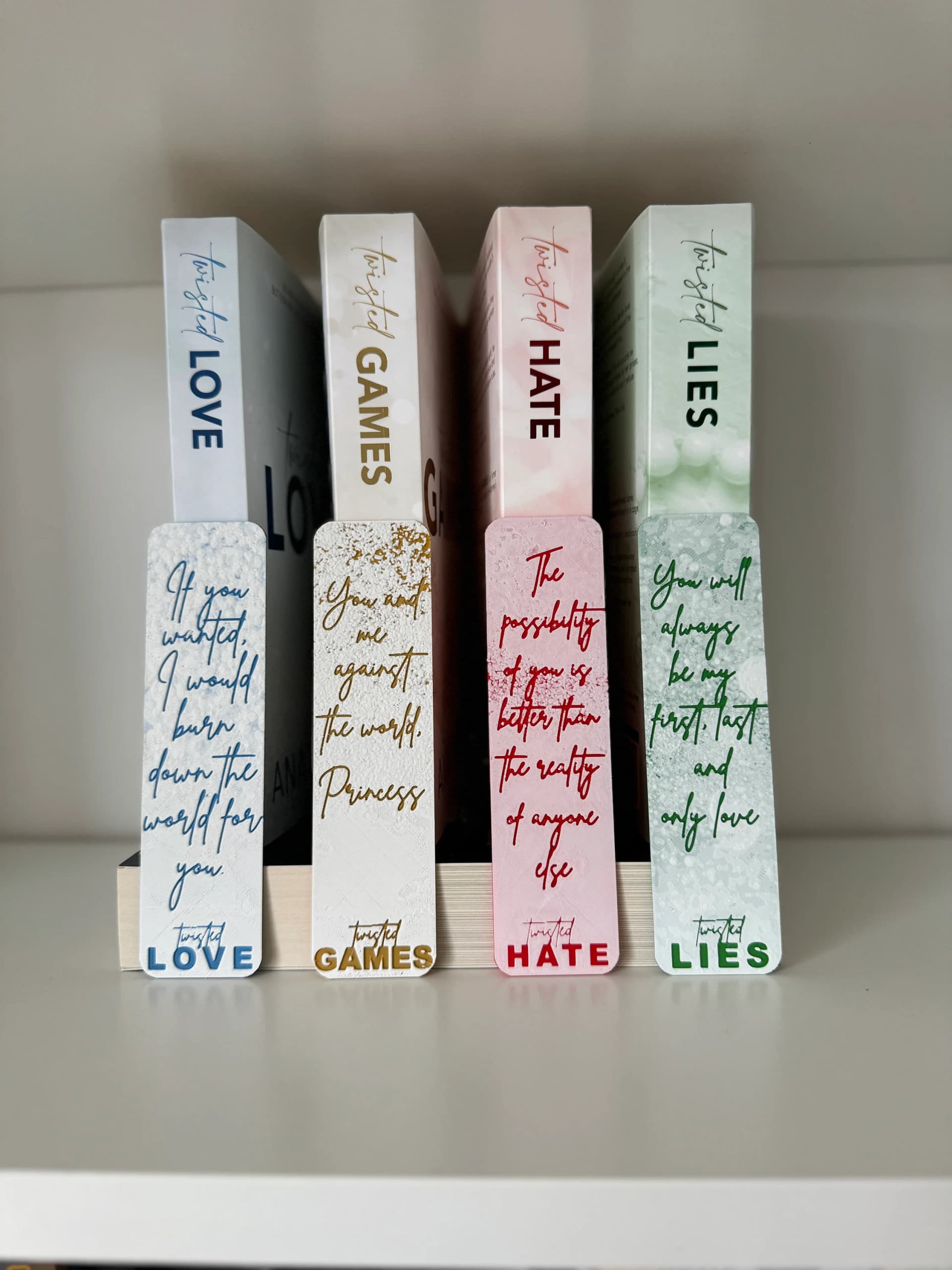 Unique Twisted Series Bookmarks - Set of 4 - Image 1