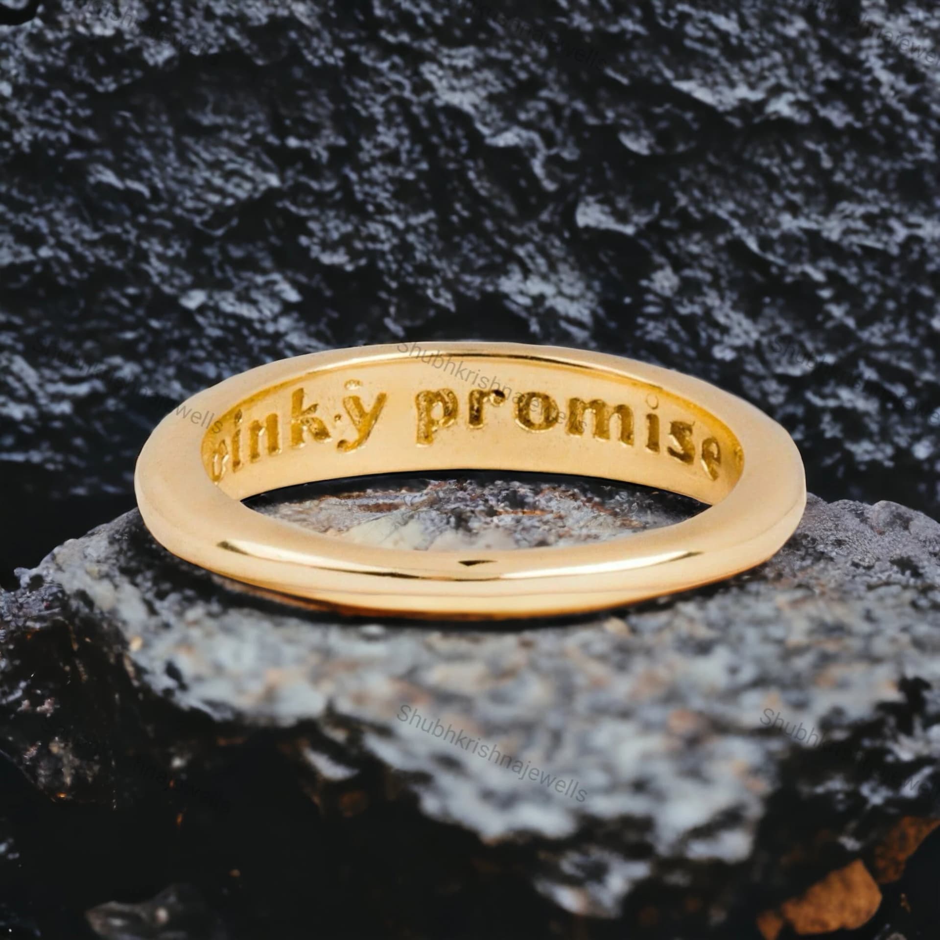 Pinky Promise Ring, Symbolic and Elegant Design, Charming Pinky Promise Ring For Girl, Loved One Jewelry, Perfect & Special for Couples Gift - Image 1