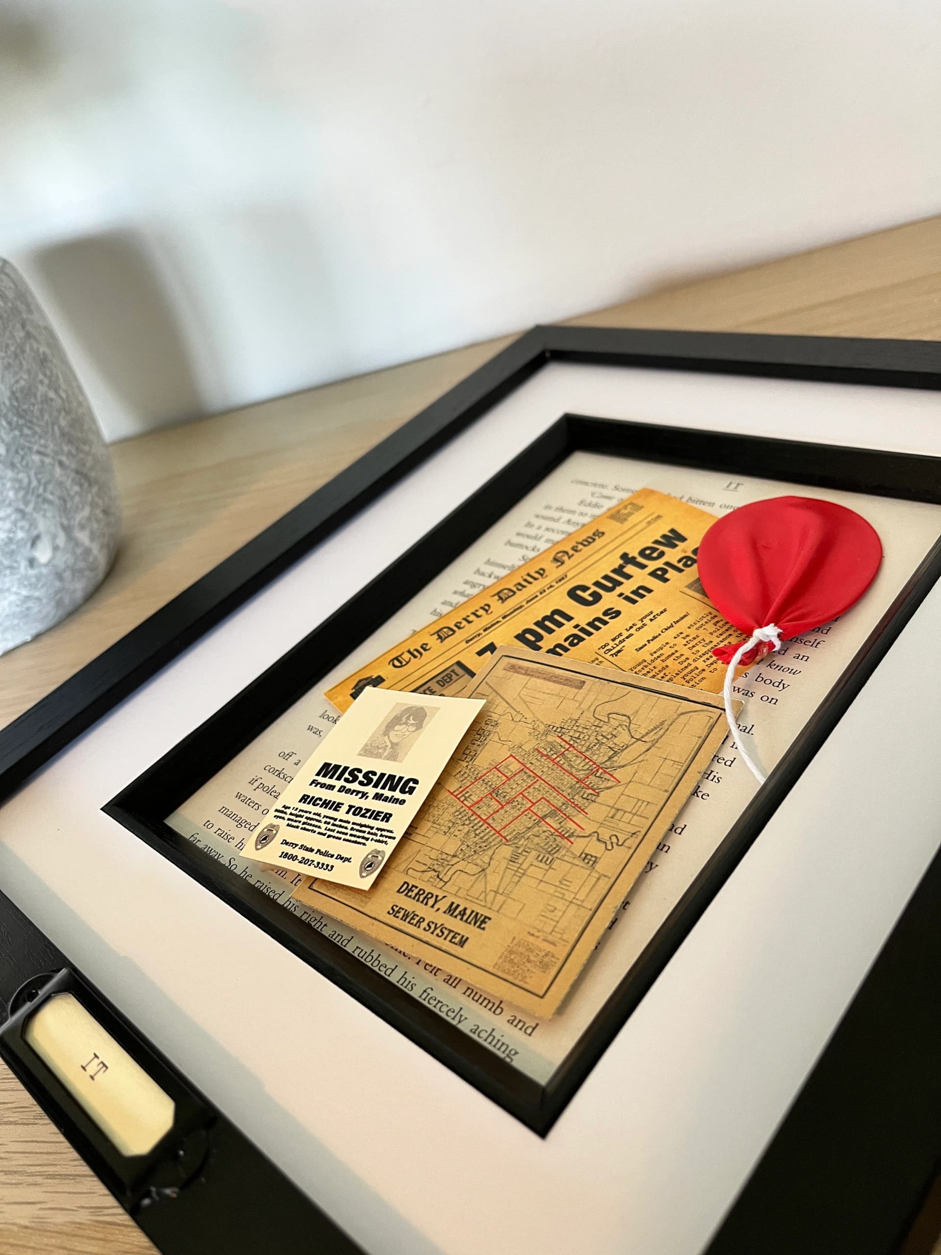 Stephen King IT Wall Art. Book Lover, Movie Fan, ideal gift - Image 1