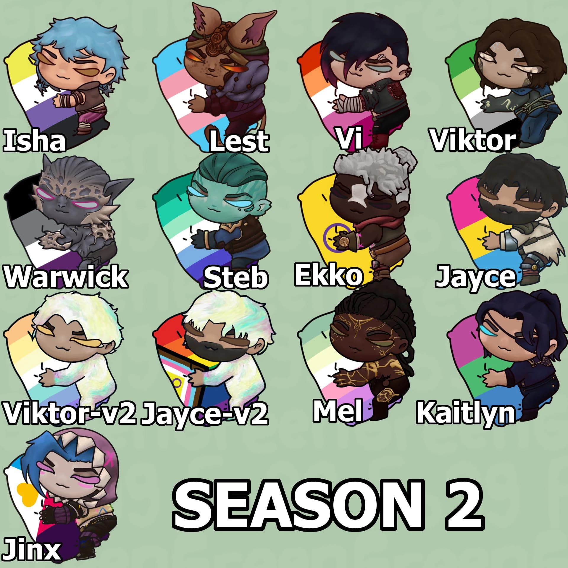 Arcane Sleepy Stickers - Image 1