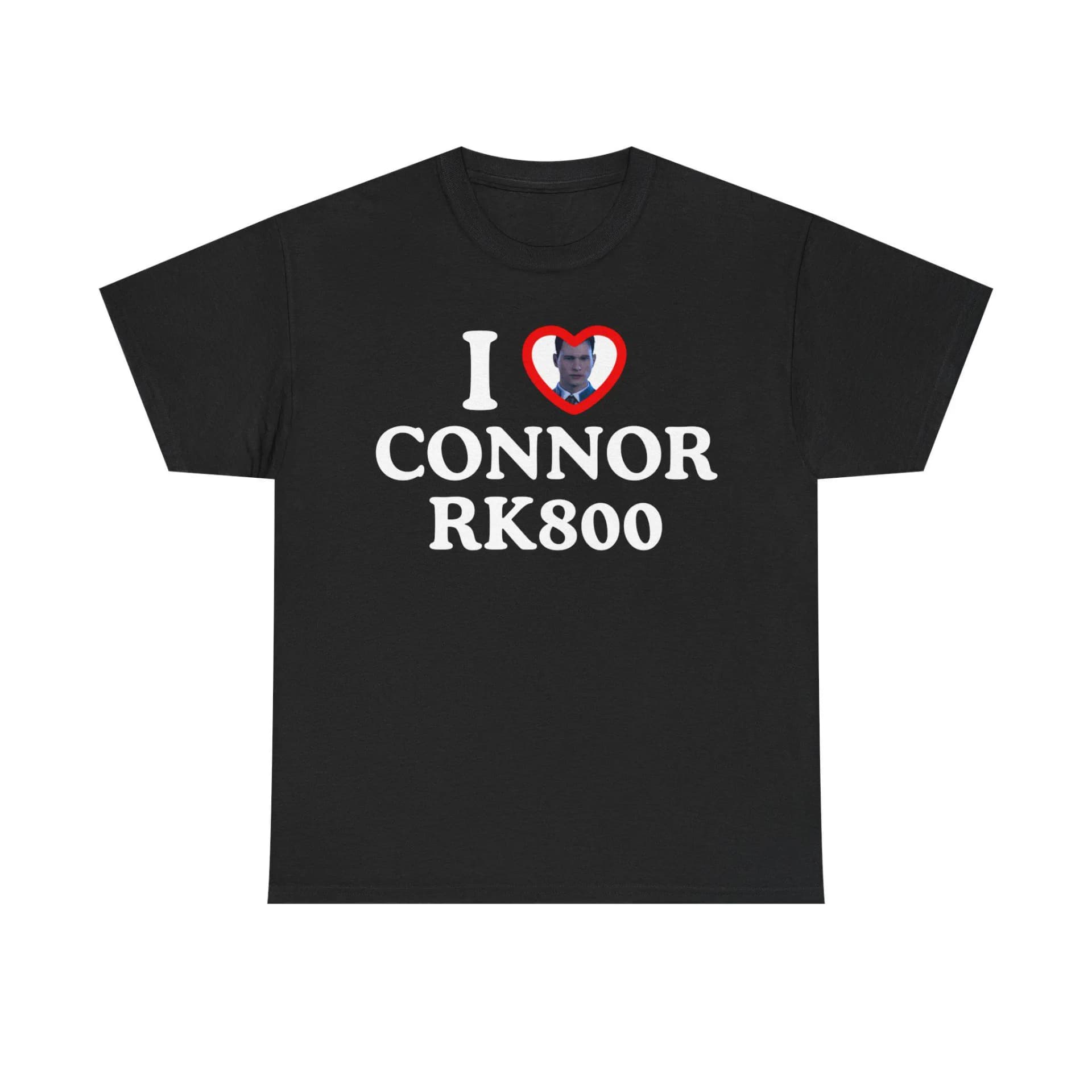 I Love Connor RK800 Detroit Become Human Shirt Unisex Tee Gaming Tshirt DBH I <3 Connor Shirt Gift for Him and Her - Image 1