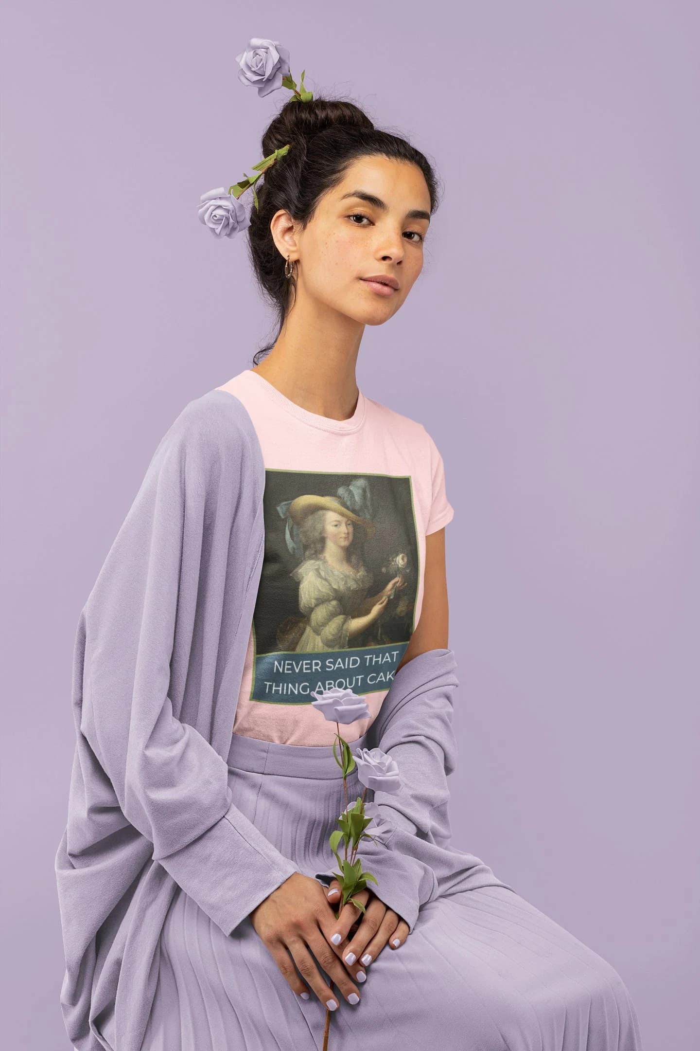 Marie Antoinette T-Shirt: History Tee Shirt | Historical Fact T-Shirt, History Tee, Gift for History Teacher, History Gift, Art Tee, Cake - Image 1