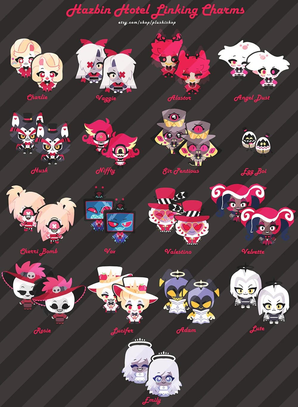 Hazbin Hotel Linkable Charms - Image 1