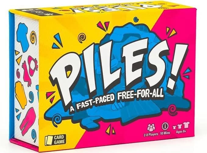 Piles – Card Games – Family Games – for Kids 8 and Up – Games for Adults – Family Game Night – Travel Games – Party Games – Memory Games – 10 Mins, Piles – Card Games - English - Image 1