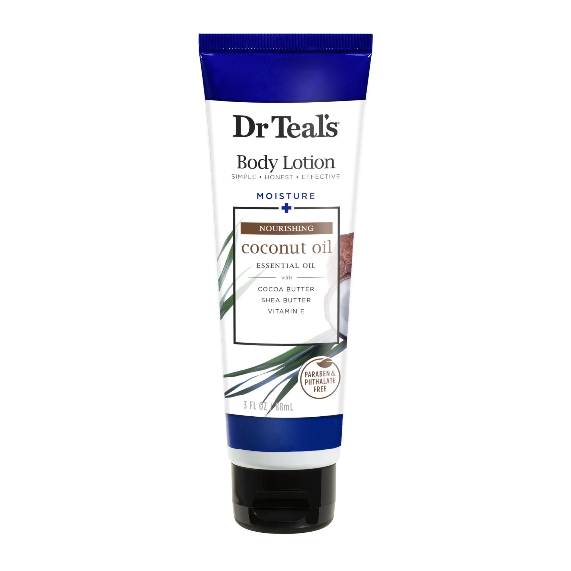 Dr Teal's Nourishing Coconut Oil Body Lotion, 3 Oz. - Image 1