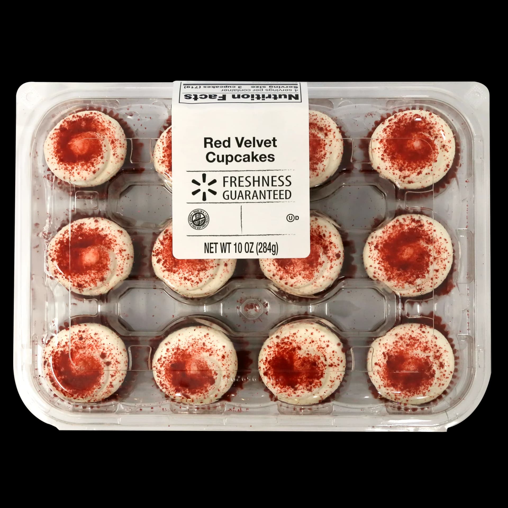 Freshness Guaranteed Red Velvet Mini Cupcakes, 10 oz, 12 Count - Image 1