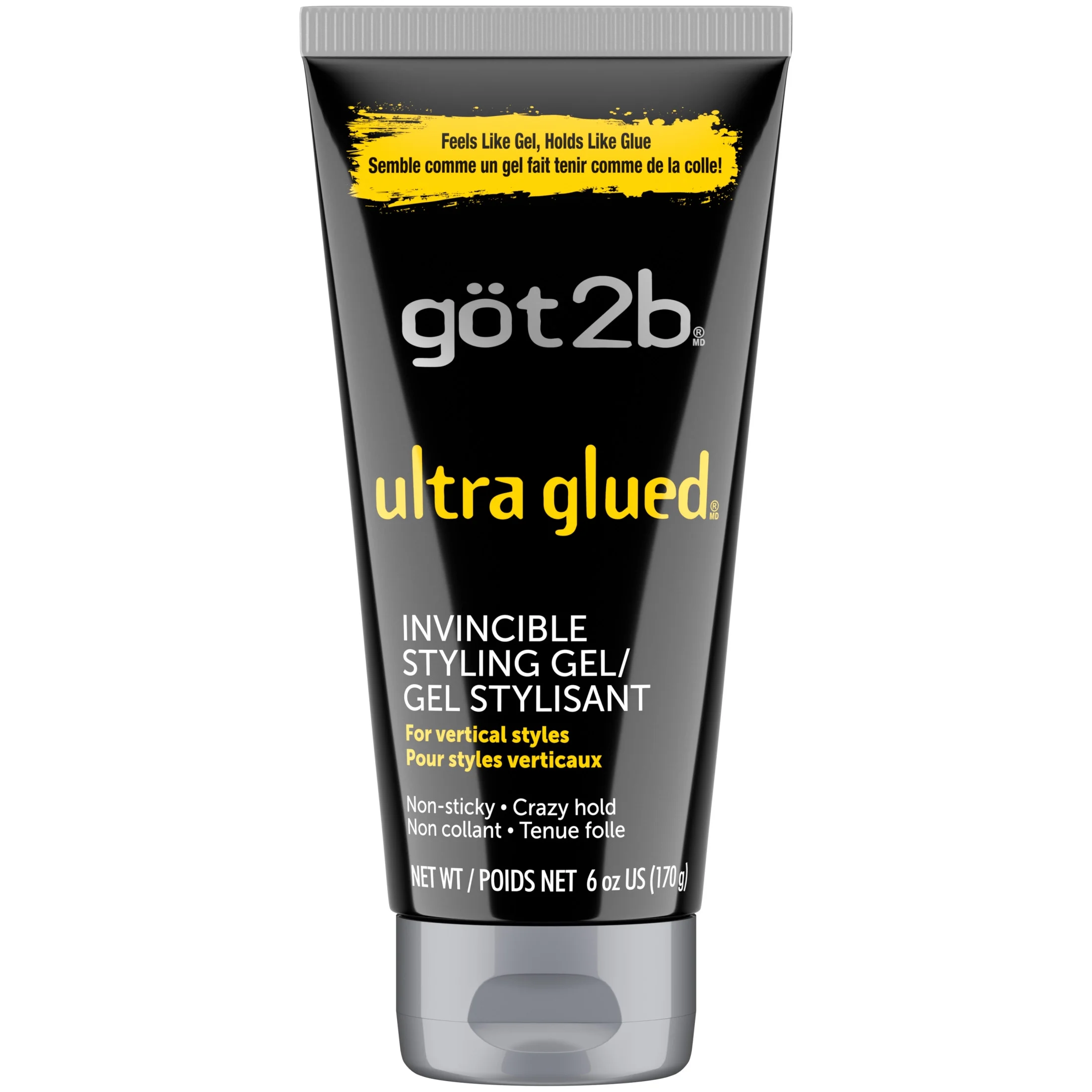 Got2b Ultra Glued Invincible Styling Hair Gel, 6 oz - Image 1