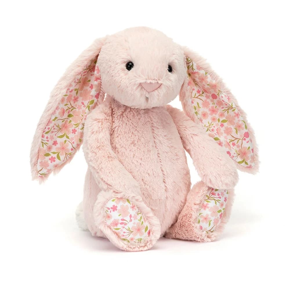 Jellycat Blossom Blush Bunny 'Cherry' Plush - White, 12.20in - Image 1