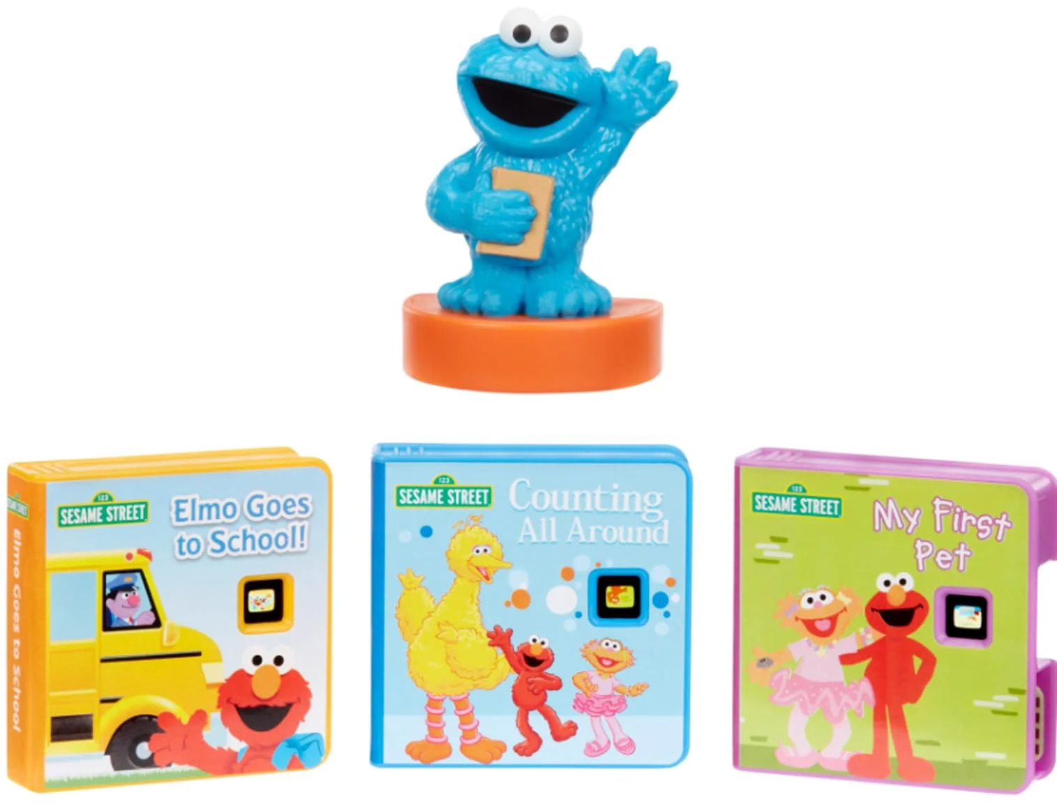 Little Tikes Story Dream AIF4 Machine Sesame Street Cookie Monster & Friends Story Collection, Storytime, Books, Audio Play Character, Gift and Toy for Toddlers and Kids Girls Boys Ages 3+ - Image 1