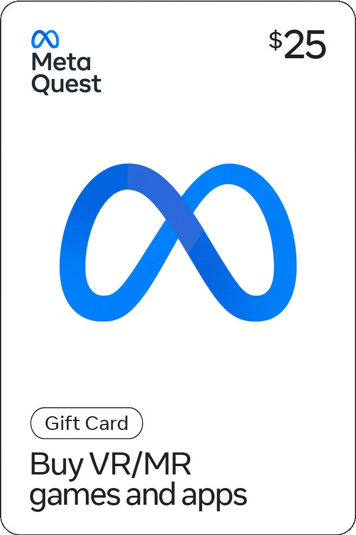 Meta Quest $25 Digital Gift Card - For Apps, Games, Experiences - Image 1