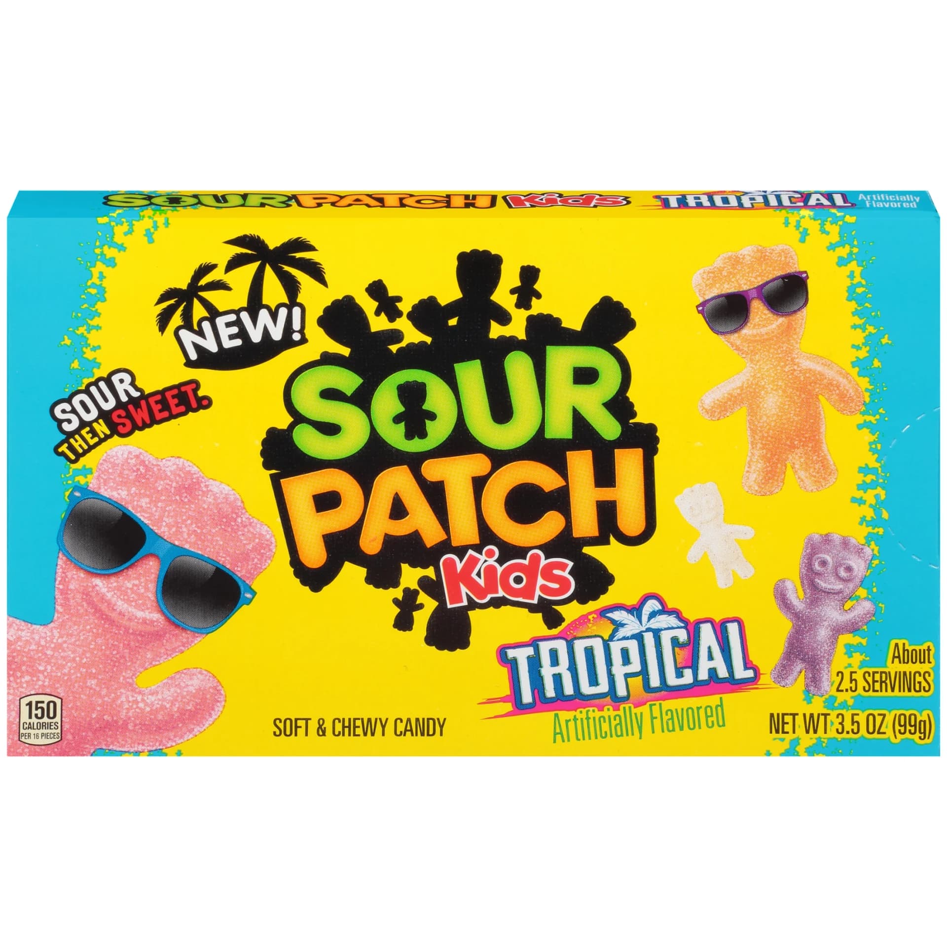SOUR PATCH KIDS Tropical Soft & Chewy Candy, 3.5 oz - Image 1