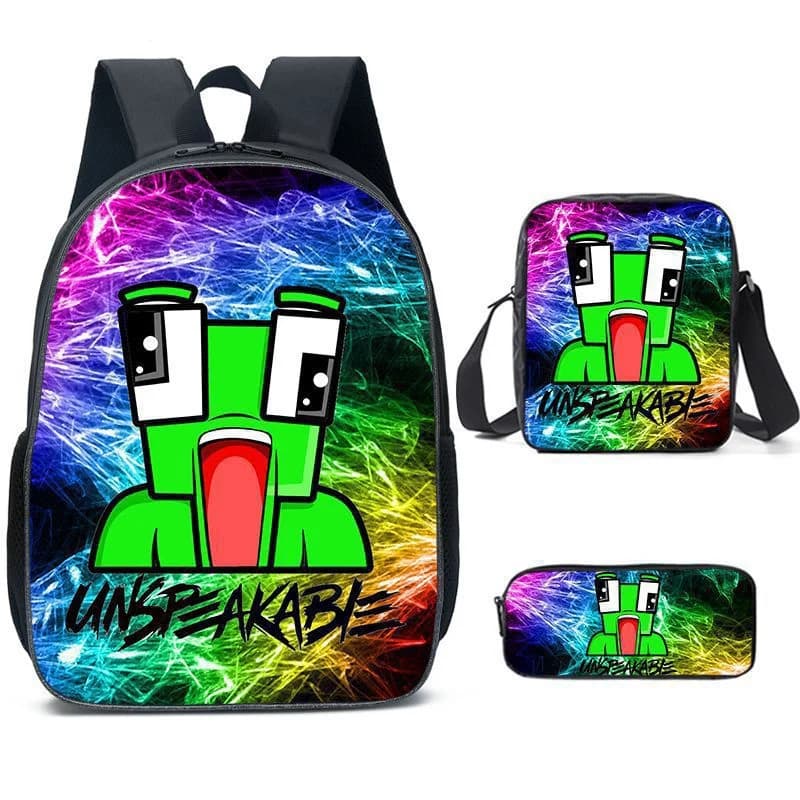 UNSPEAKABLEAnime Backpack for Teens Womens Mens Stylish Daypack Purse Casual Daily Travel Backpack with Shoulder Bag Pencil Bag - Image 1