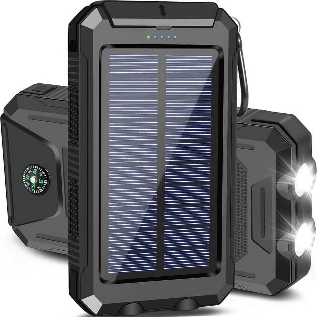 WePro 20000mAh Solar Charger(Black) We Only Sell This Product in One Store,if You Need Genuine Product,please Look for The WePro-US Store - Image 1
