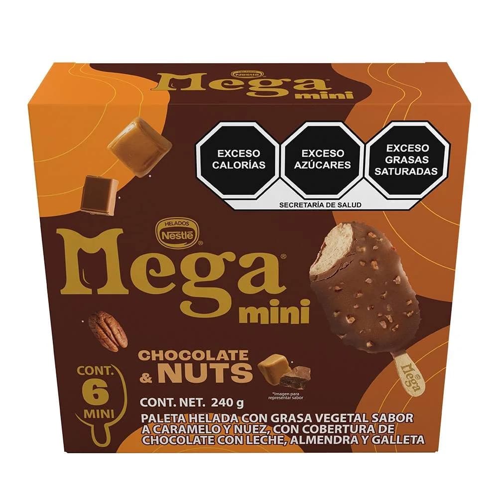 Paletas heladas Mega Mini Chocolate y Nueces 240 g - Image 1